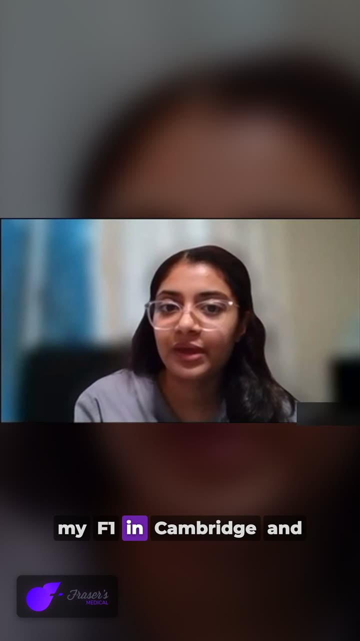 Malaika, a final-year medical student at Swansea University, speaking to camera